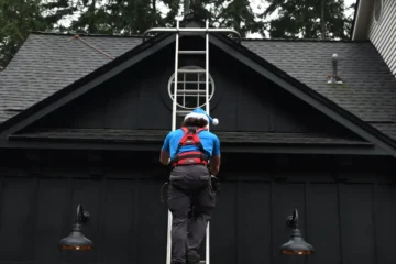 Western Washington winter weather impacting a home’s exterior during the rainy season