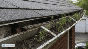 agging gutter pulling away from fascia board Seattle area home.