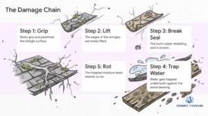 Moss is slowly destroying your roof