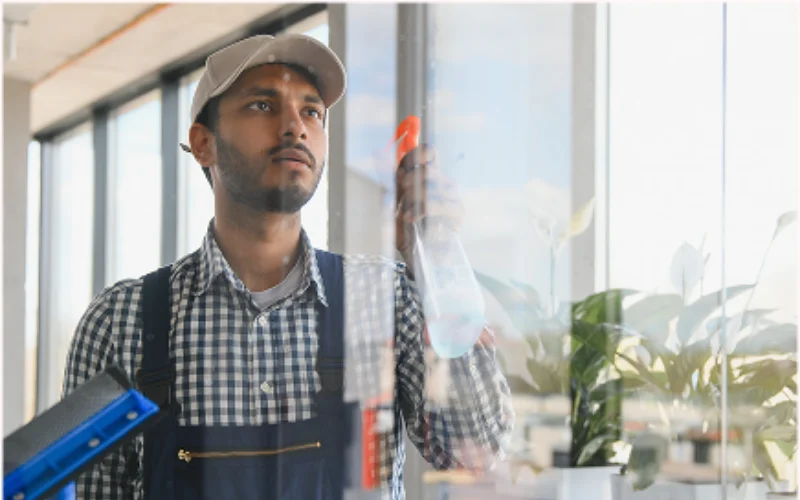 Professional storefront window cleaning for retail business in Kitsap County