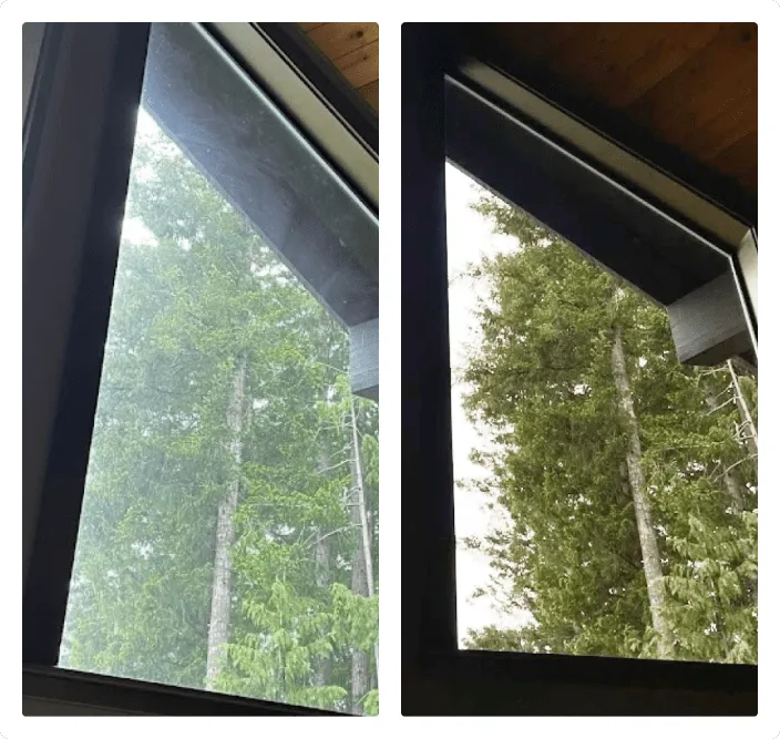 Clean residential windows improving natural light and home appearance