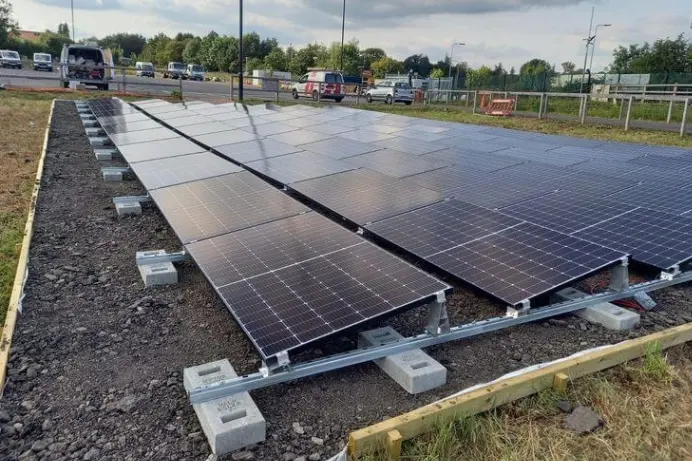 Clean solar panel maintenance