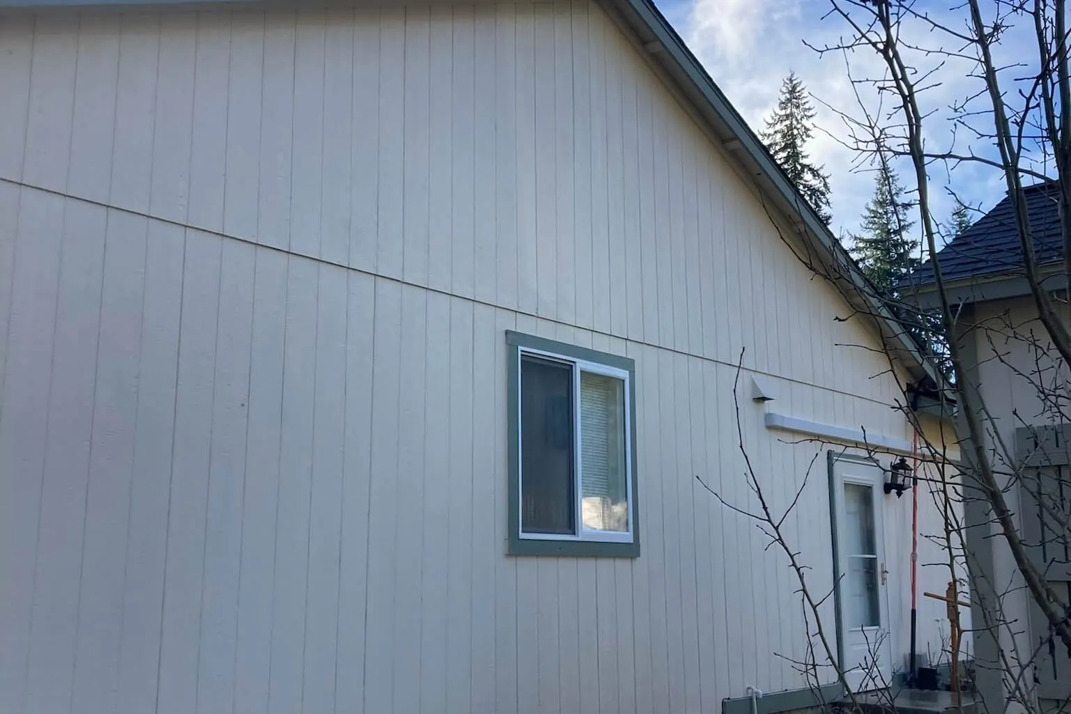 After house washing with clean siding restored by Johnny Tsunami in Bremerton