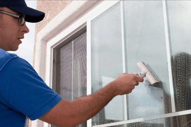 Interior and exterior window cleaning service providing spotless glass results
